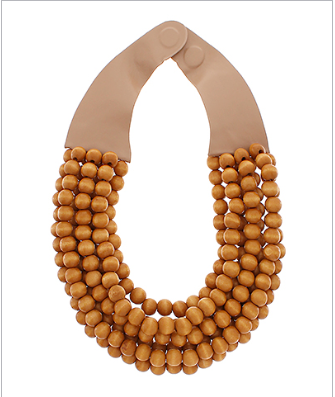 Brown Wood Ball Magnetic Necklace