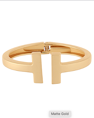 T Bar Edged Bracelet