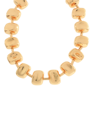 Gold Chunky Beads Necklace