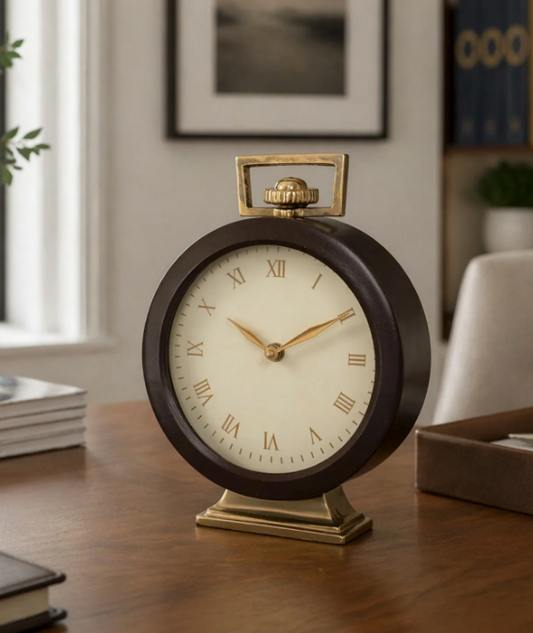 Jansen Gold Clock 9"