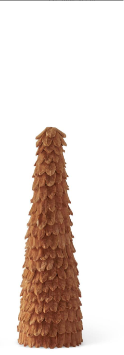 Mustard Petal Leaf Cone Trees 3 Sizes