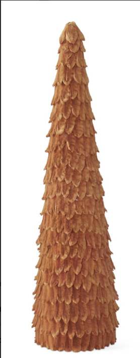 Mustard Petal Leaf Cone Trees 3 Sizes