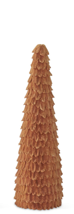 Mustard Petal Leaf Cone Trees 3 Sizes