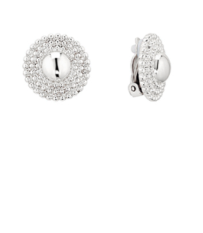 Textured Round Clip Earrings (2 Colors)