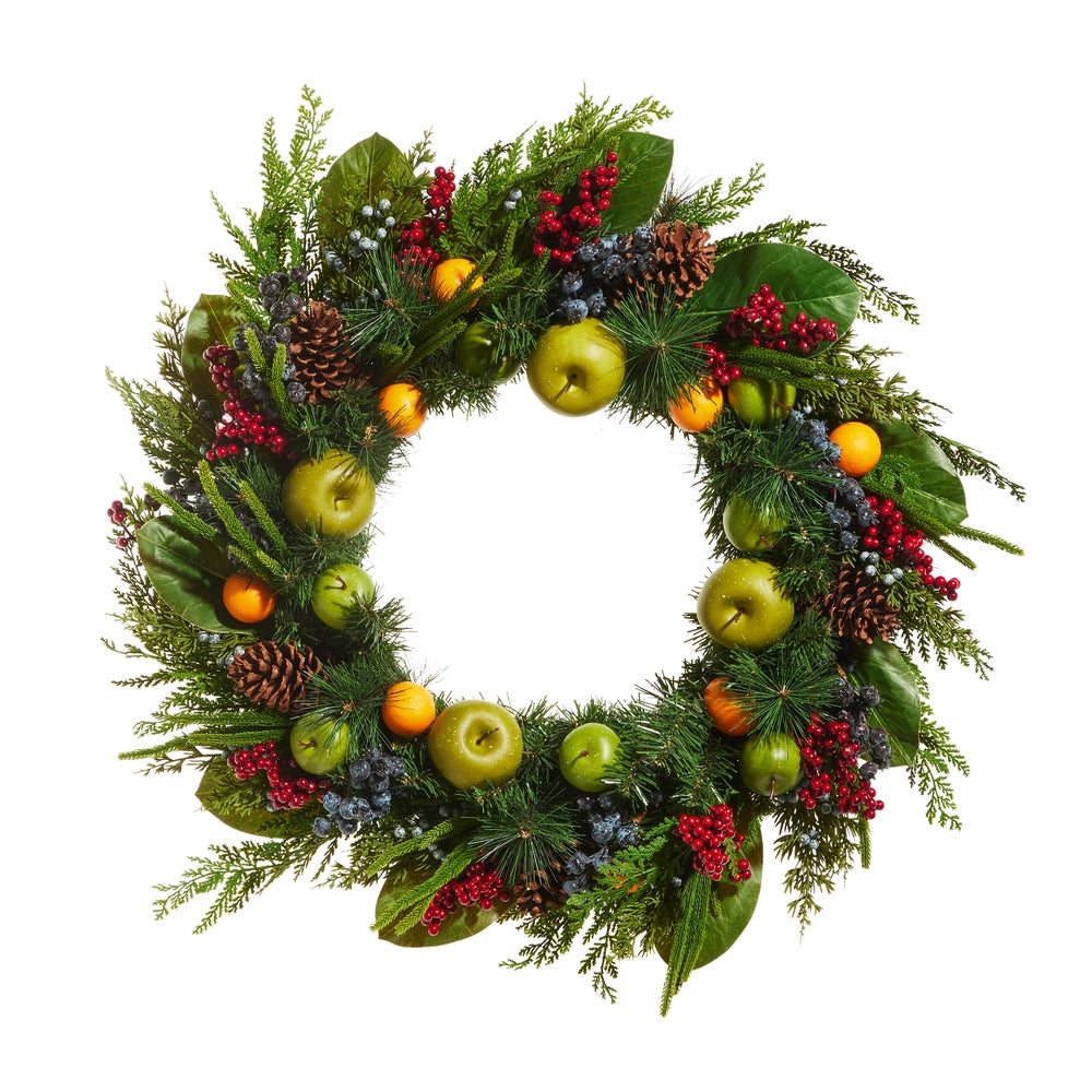 33” Mixed Fruit Wreath