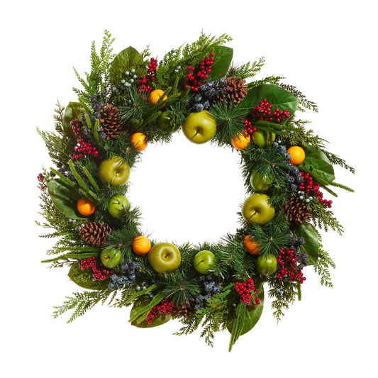 33” Mixed Fruit Wreath
