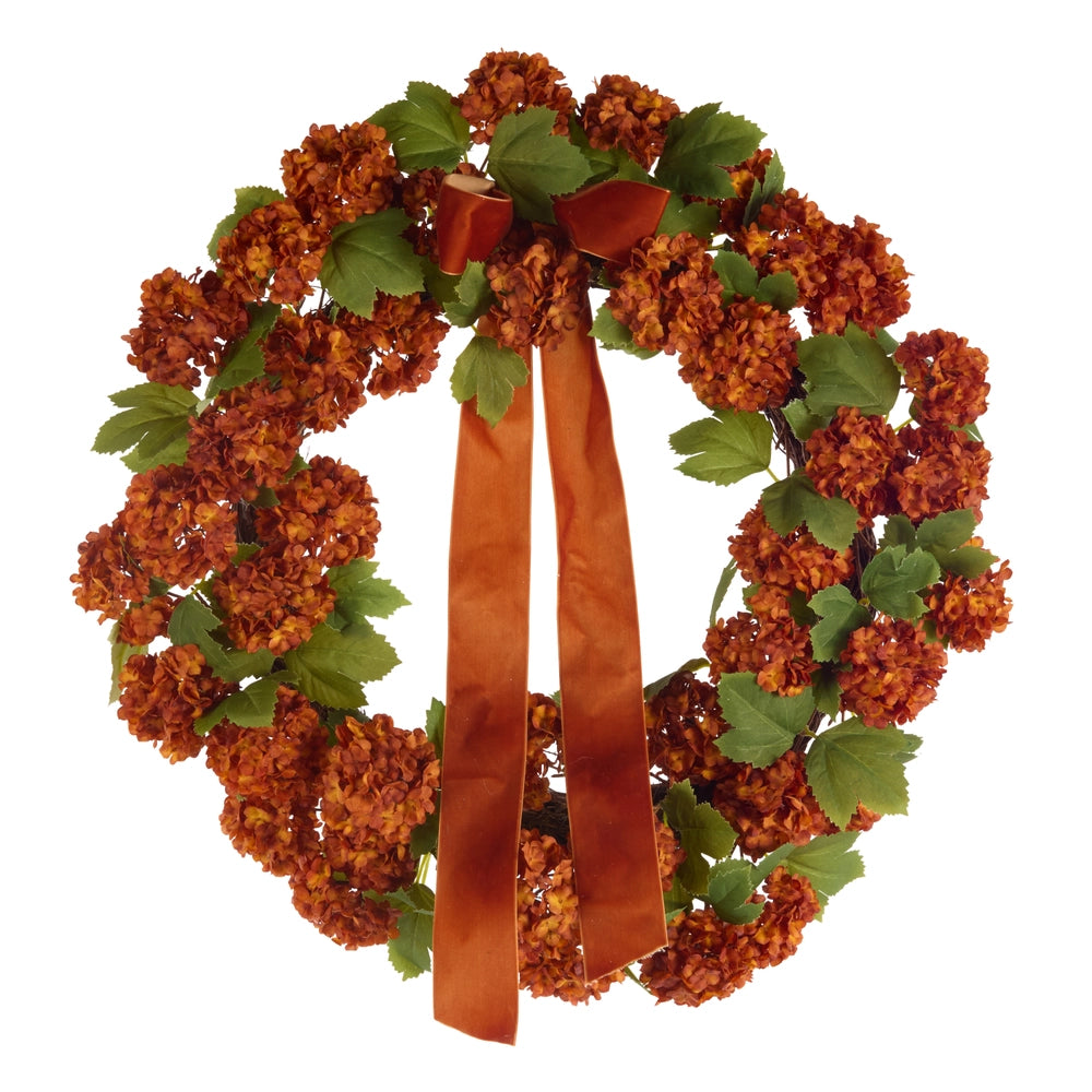 24” Fall Hydrangea Wreath
