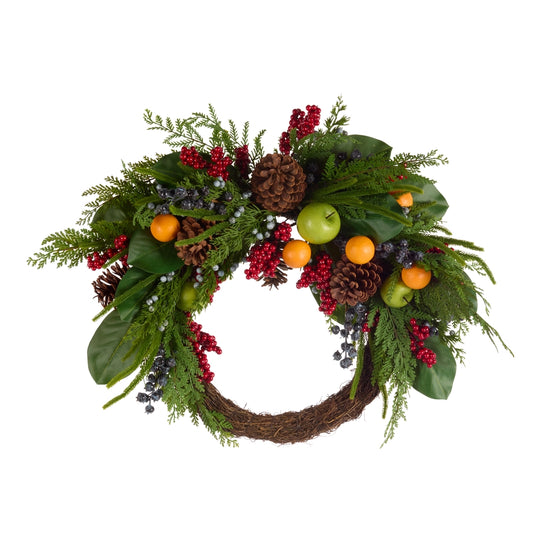 29” Asymmetrical Fruit Wreath
