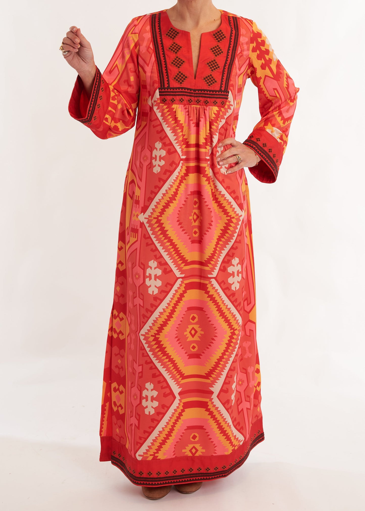 Crispell Caftan - Kilim Blaze