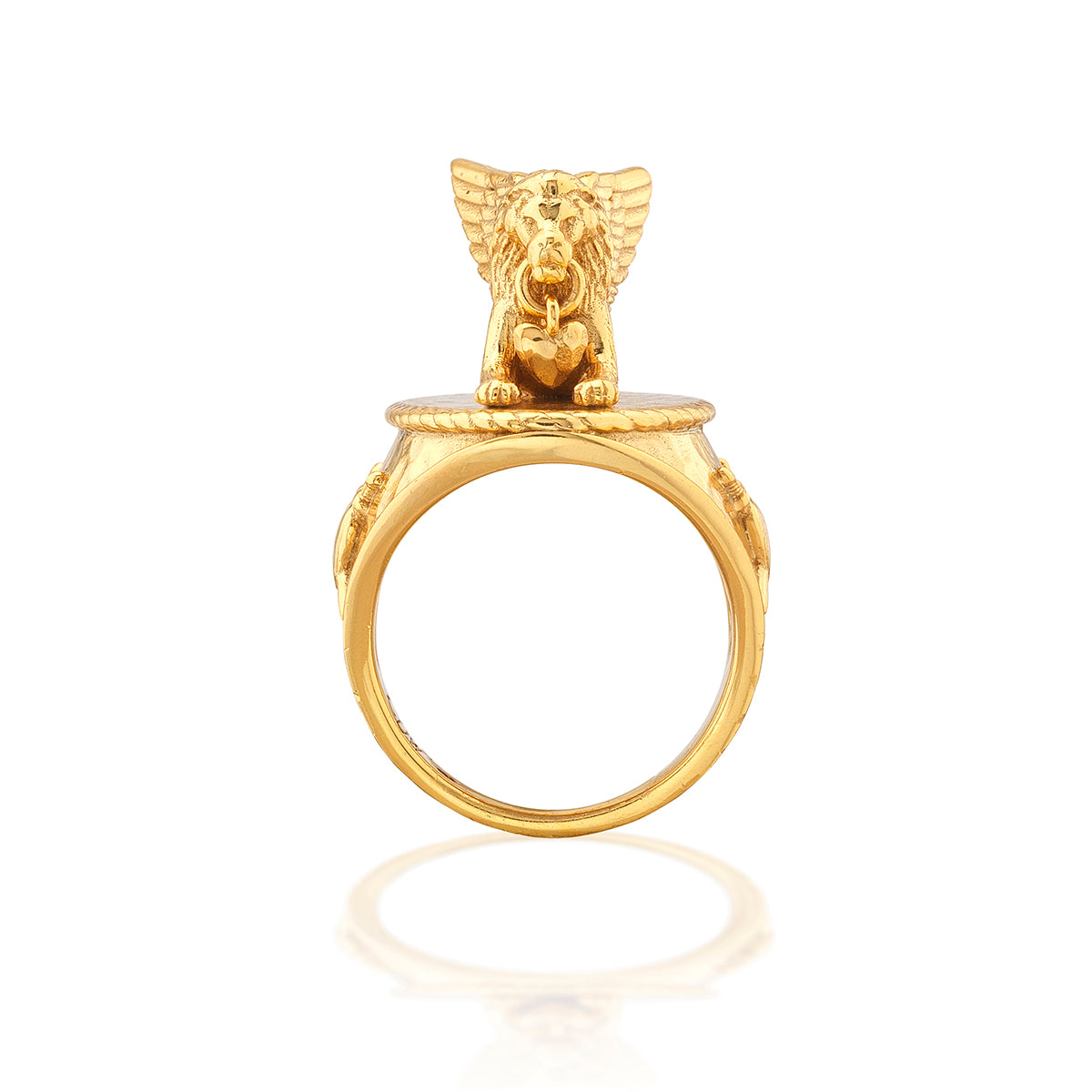 Gold Lionheart Ring