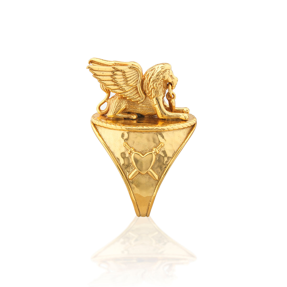 Gold Lionheart Ring