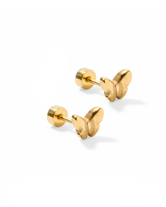 Screwback Stud Earrings - Bella Butterfly