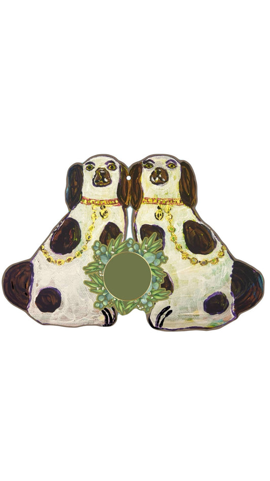 To-Be Personalized Staffie Dogs Door Hanger