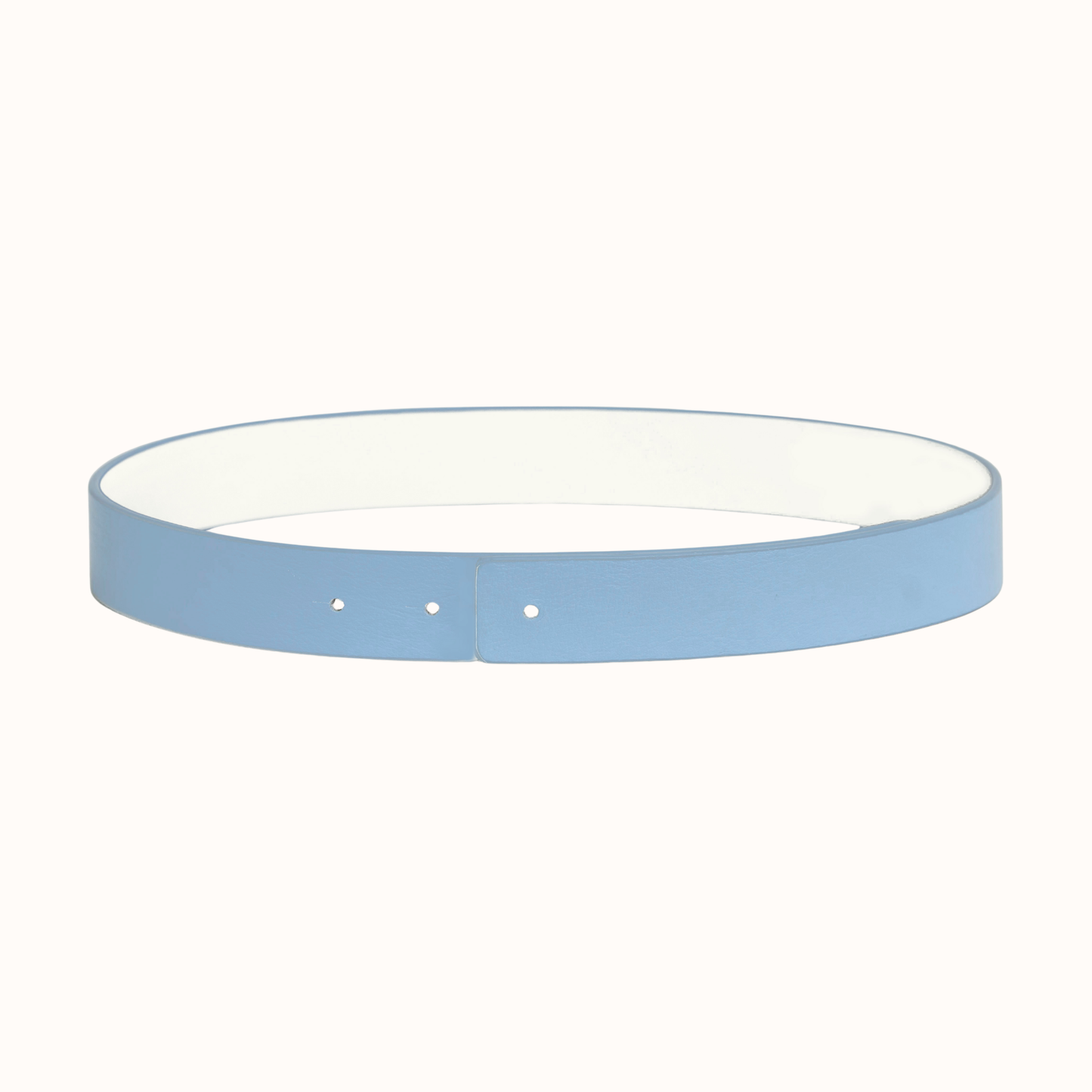 Chambray & Sugar Reversible Leather Belt |Cesoli