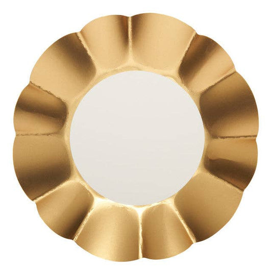 Appetizer/Dessert Bowl Gold & White/8 pkg
