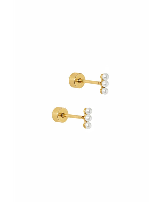 LINNY CO - Screwback Stud Earrings - Janie Pearl