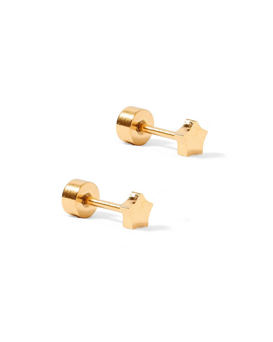 LINNY CO - Screwback Stud Earrings - Stella Star