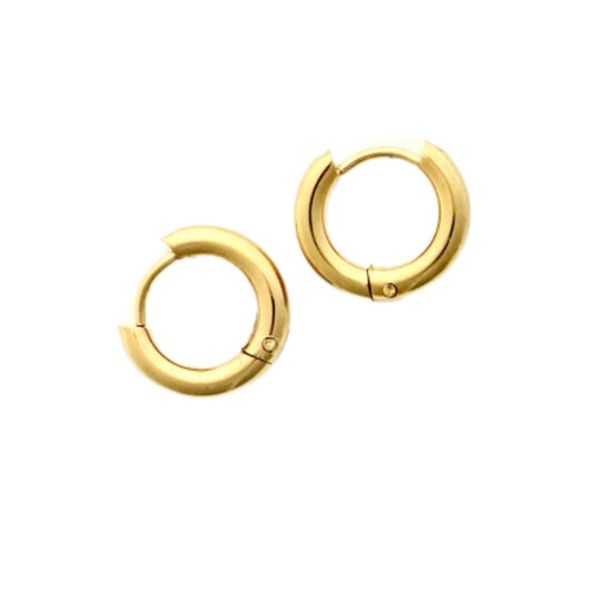 LINNY CO - Huggie Earrings - Scarlett Gold Hoop - 10mm