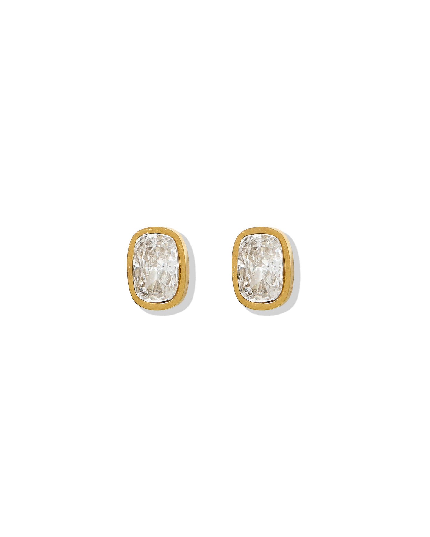 LINNY CO - Screwback Stud Earrings - Kay Clear