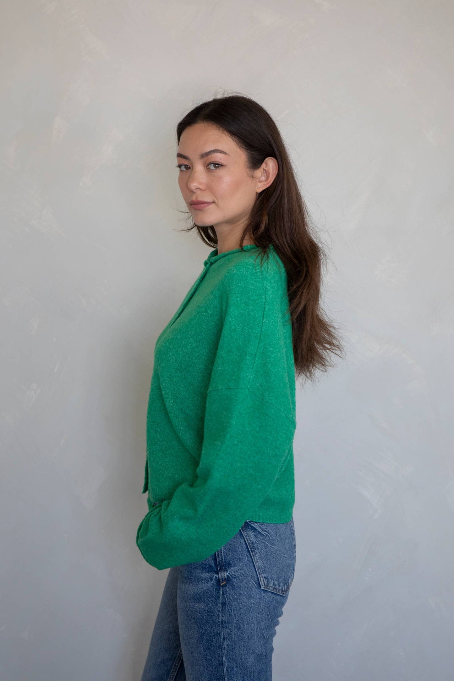 Things Between - Kelly Green Piper Cardigan: Kelly Green / Large
