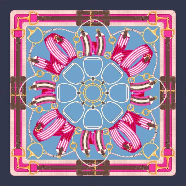 Lazyjack Press - Saddle Up Scarf (Pink)