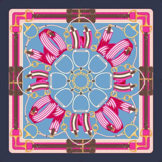 Lazyjack Press - Saddle Up Scarf (Pink)
