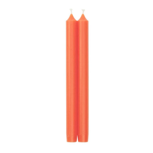 Caspari Crown Candles | 2 Pack 10” Orange