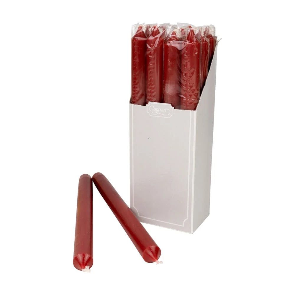 Caspari Crown Candles | 2 Pack 10” Red