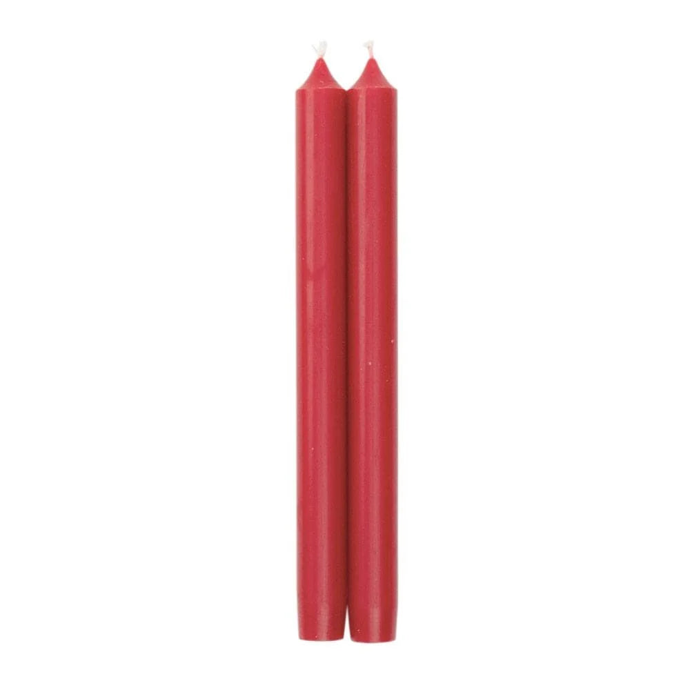 Caspari Crown Candles | 2 Pack 10” Red