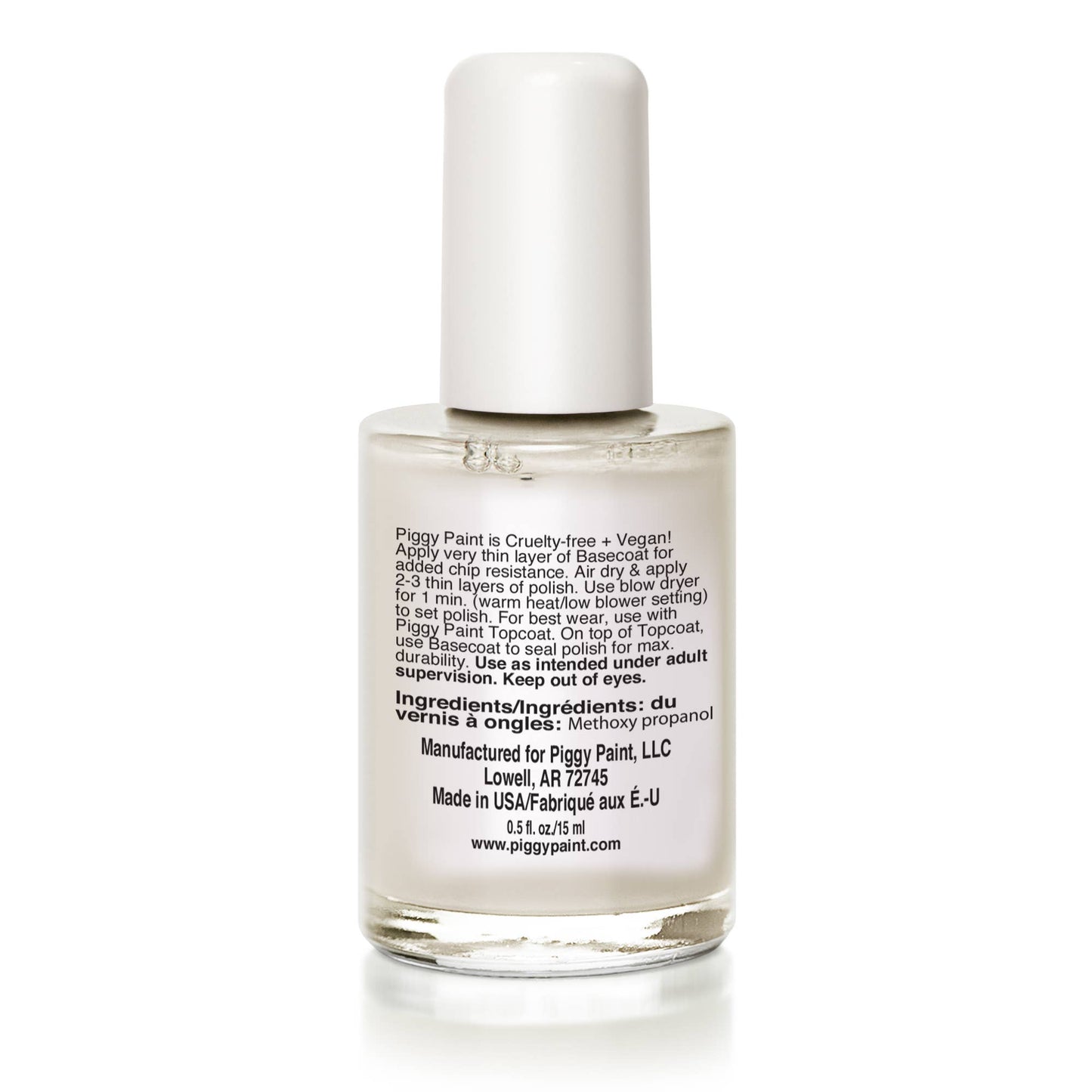 Piggy Paint - Basecoat + Sealer Nail Polish Non-Toxic Kids Nail Polish
