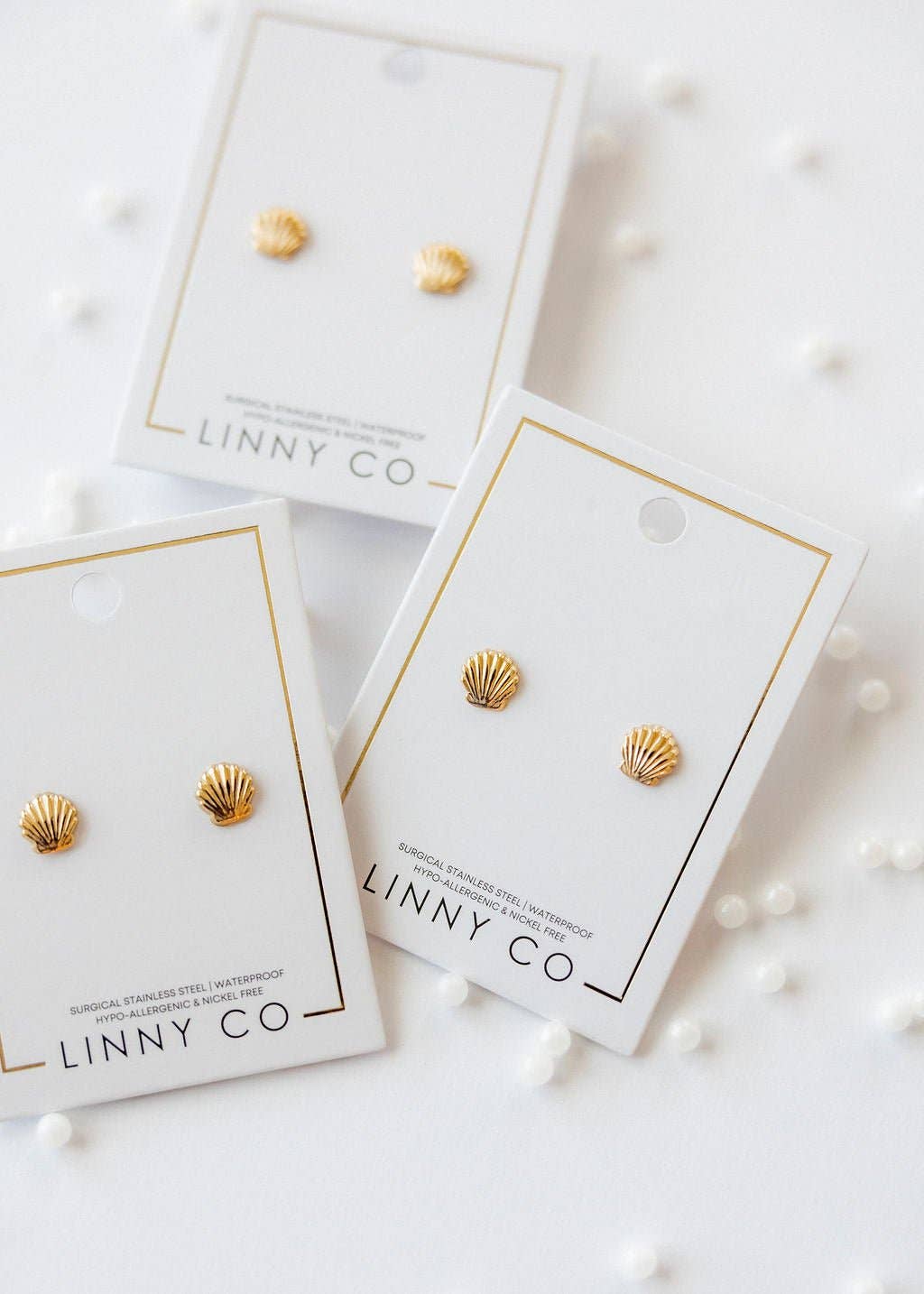 LINNY CO - Screwback Stud Earrings - Marina