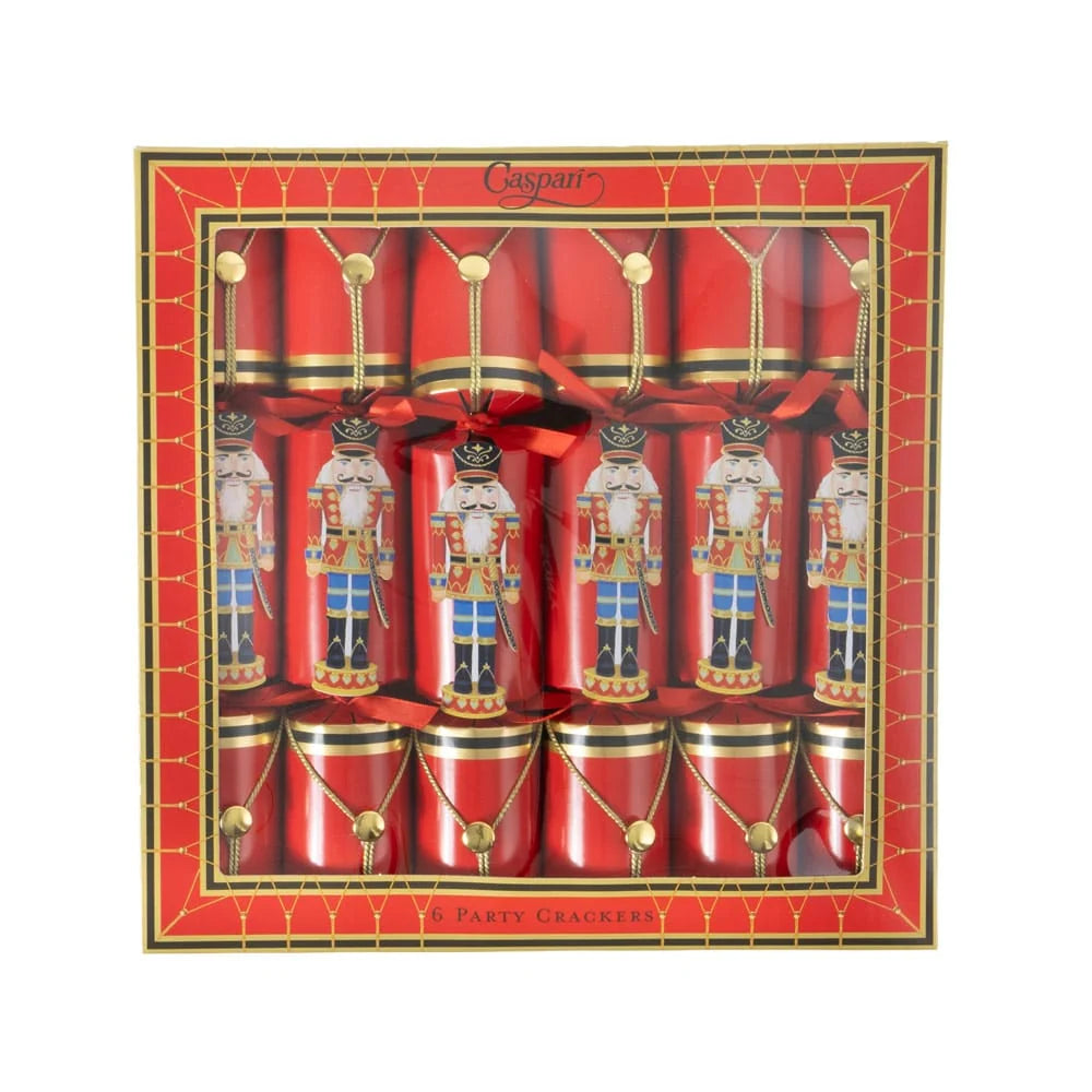 Nutcracker Drum 12-inch Christmas Crackers- Box of 6