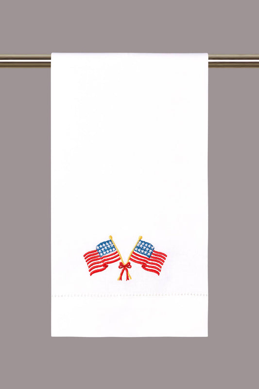Crossed Flags Guest Towel