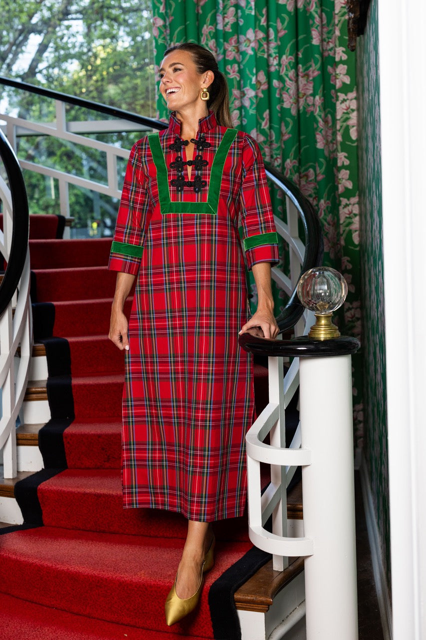Red Tartan Bouvier Dress Long