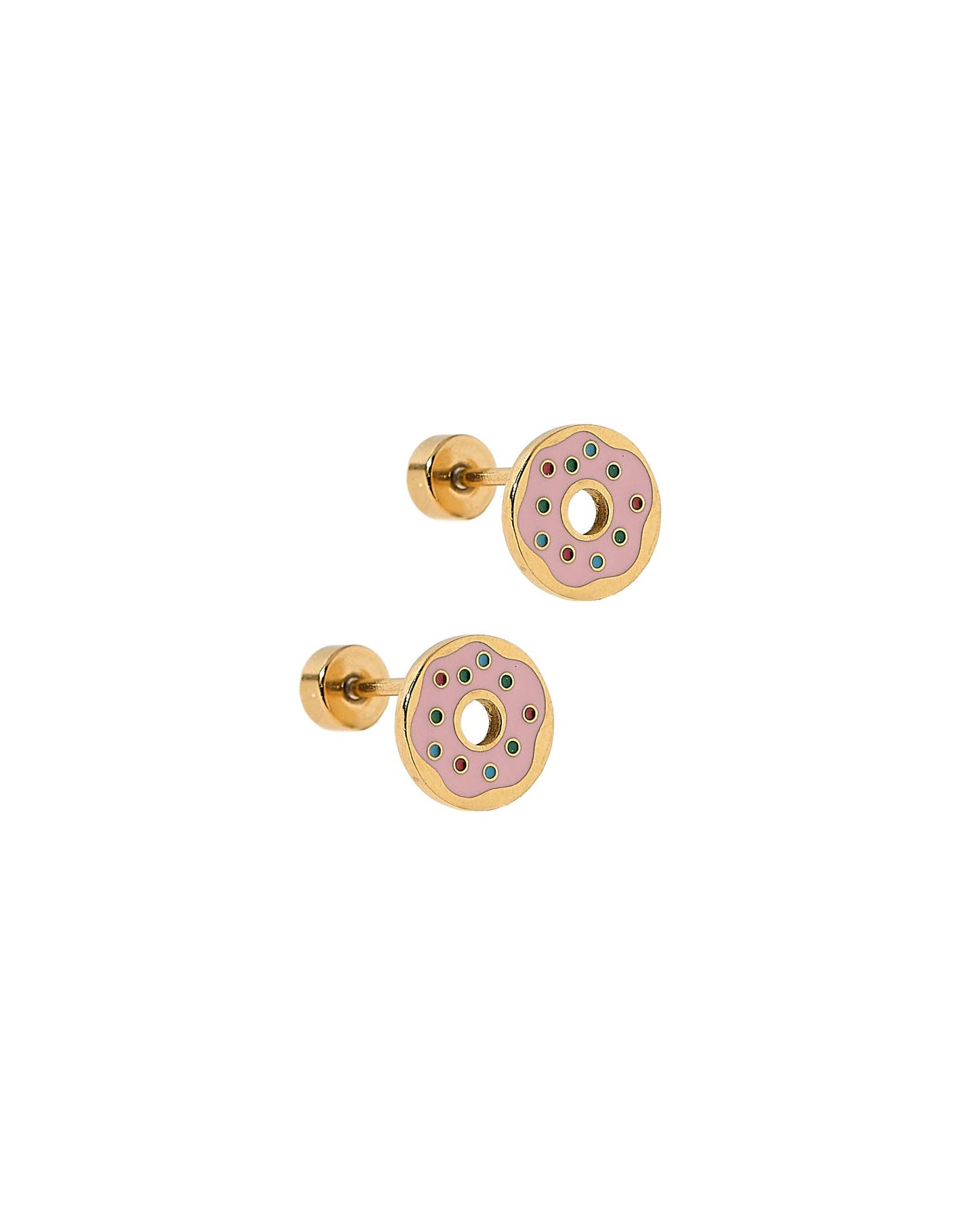 LINNY CO - Screwback Stud Earrings - Donut