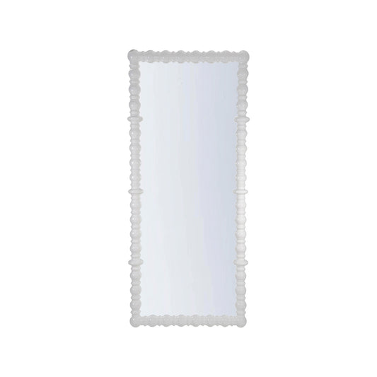 Turned Wood Framed Wall Mirror (Hangs Vertically & Horizontally)