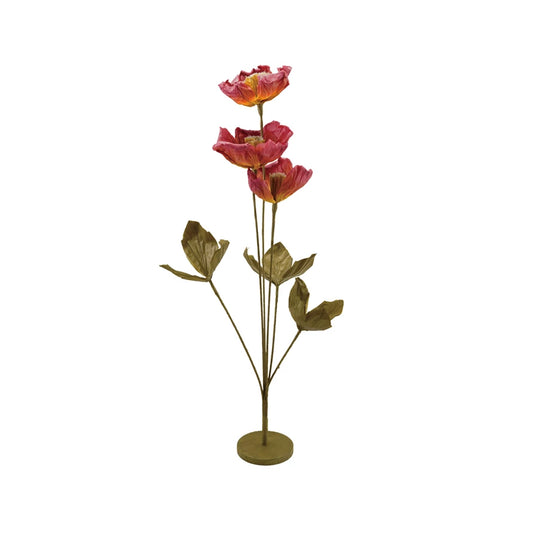 Paper Flowers with Stand  4 Feet