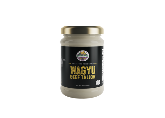 14 oz Jars - Premium Rendered Wagyu Beef Tallow