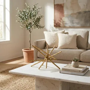 Abstract Gold Decor 10"