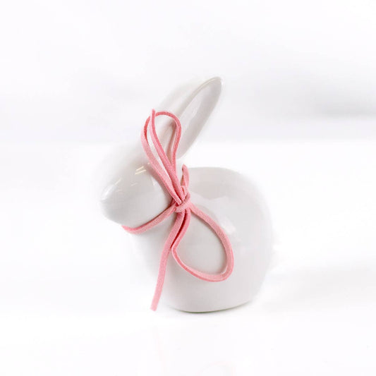 Avery Bunny Décor   White/Pink   4"