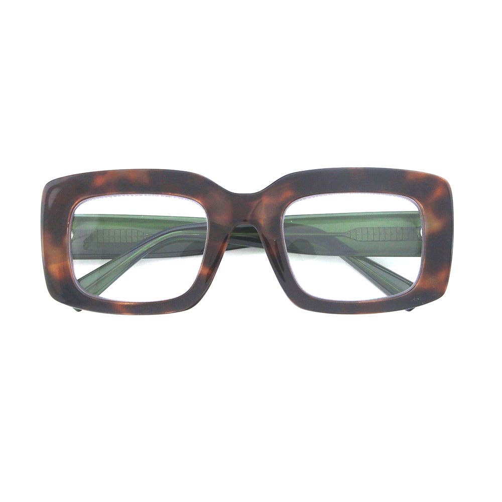 MARGO | Tortoise / Green | Blue Light Blocking 3.00