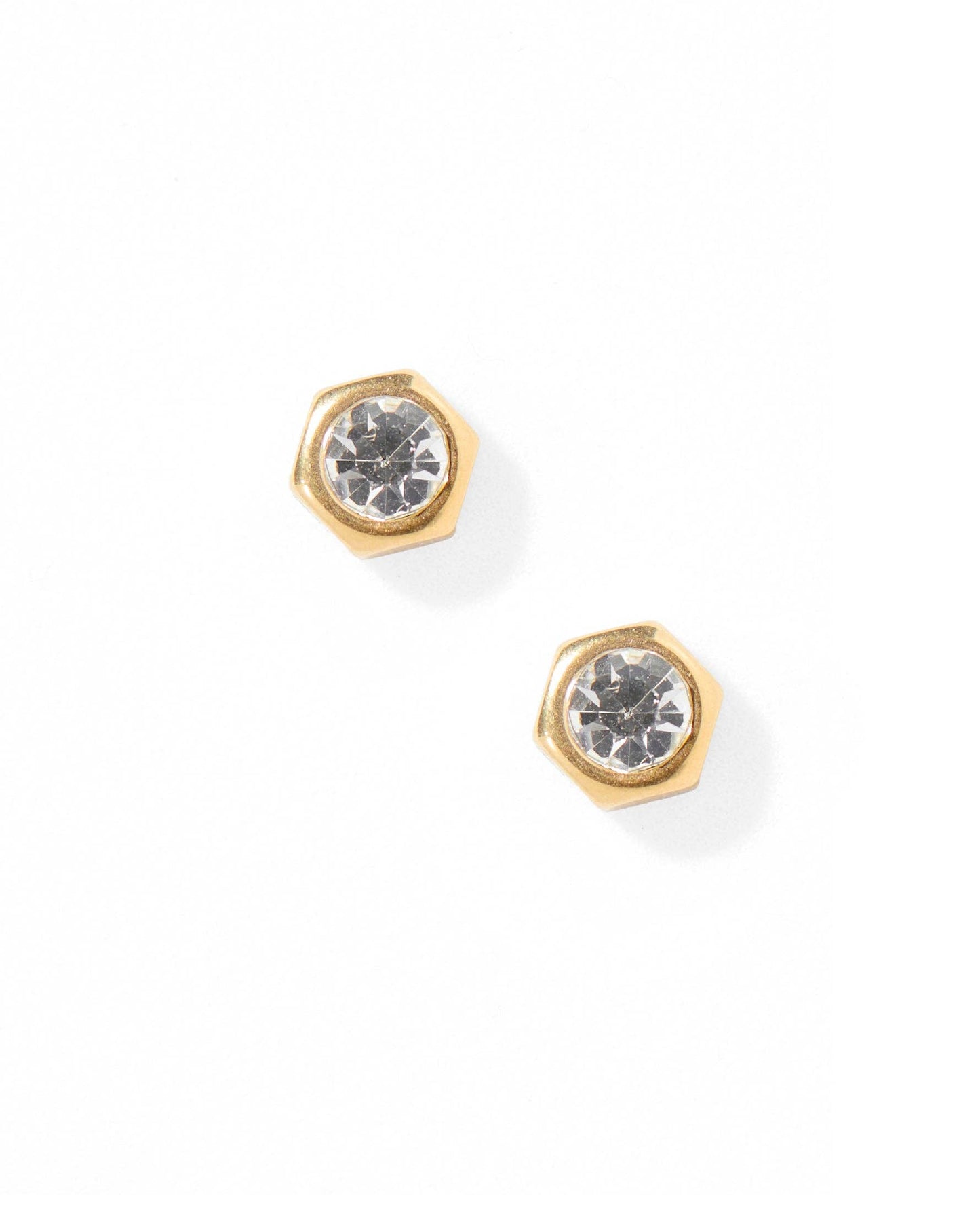 LINNY CO - Screwback Stud Earrings - Addison - Clear