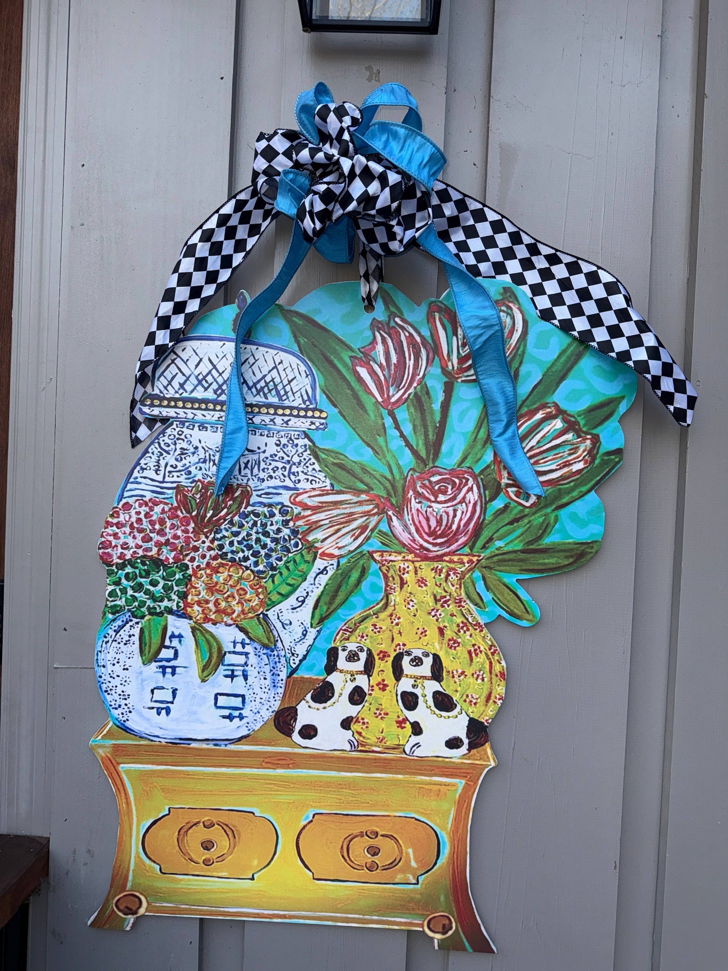 'For the Love of Chinois' Door Hanger