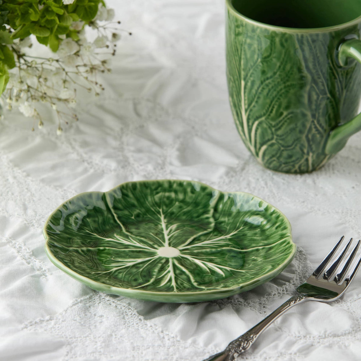 Certified International - Le Jardin Cabbage 3-D Canape Plate