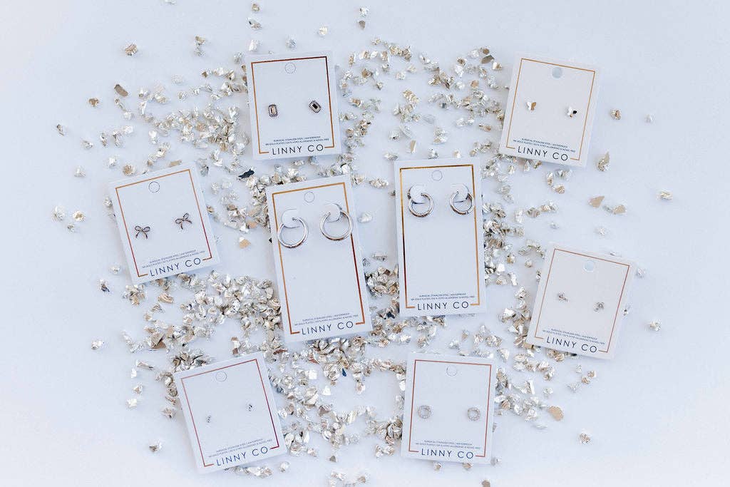 LINNY CO - Huggie Earrings - Scarlett Hoop Silver 10mm