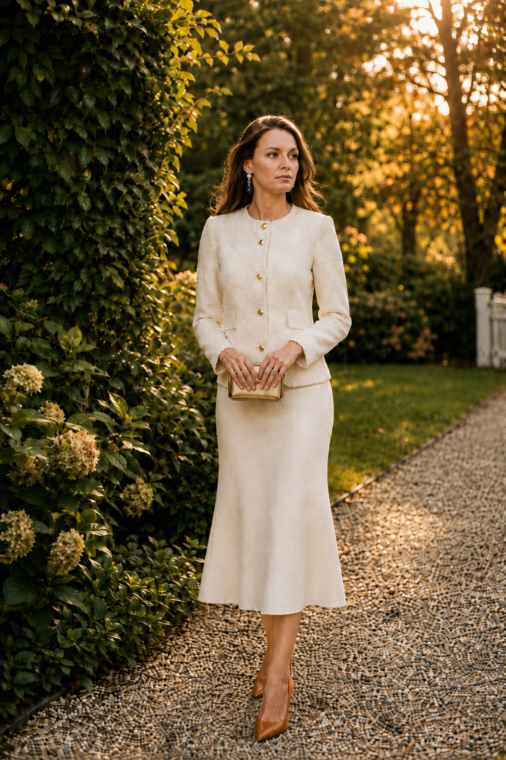 The Edie Boucle Jacket | Cream