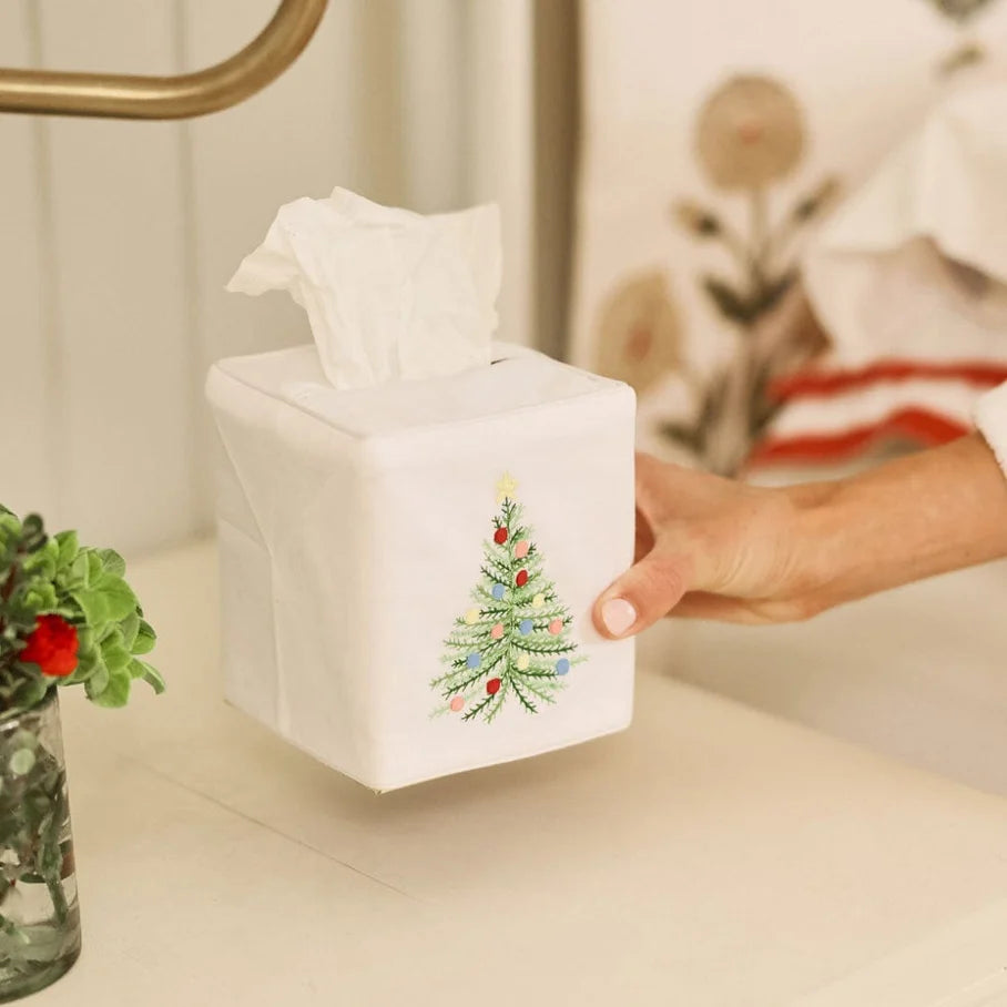 Holiday Cotton Tissue Box Cover