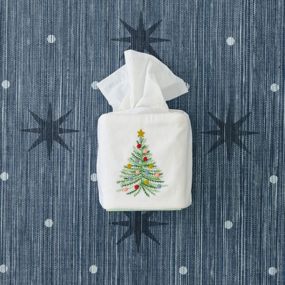Holiday Cotton Tissue Box Cover