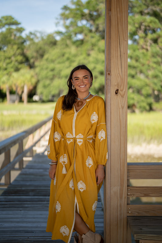 Mellow Yellow-Tela Caftan