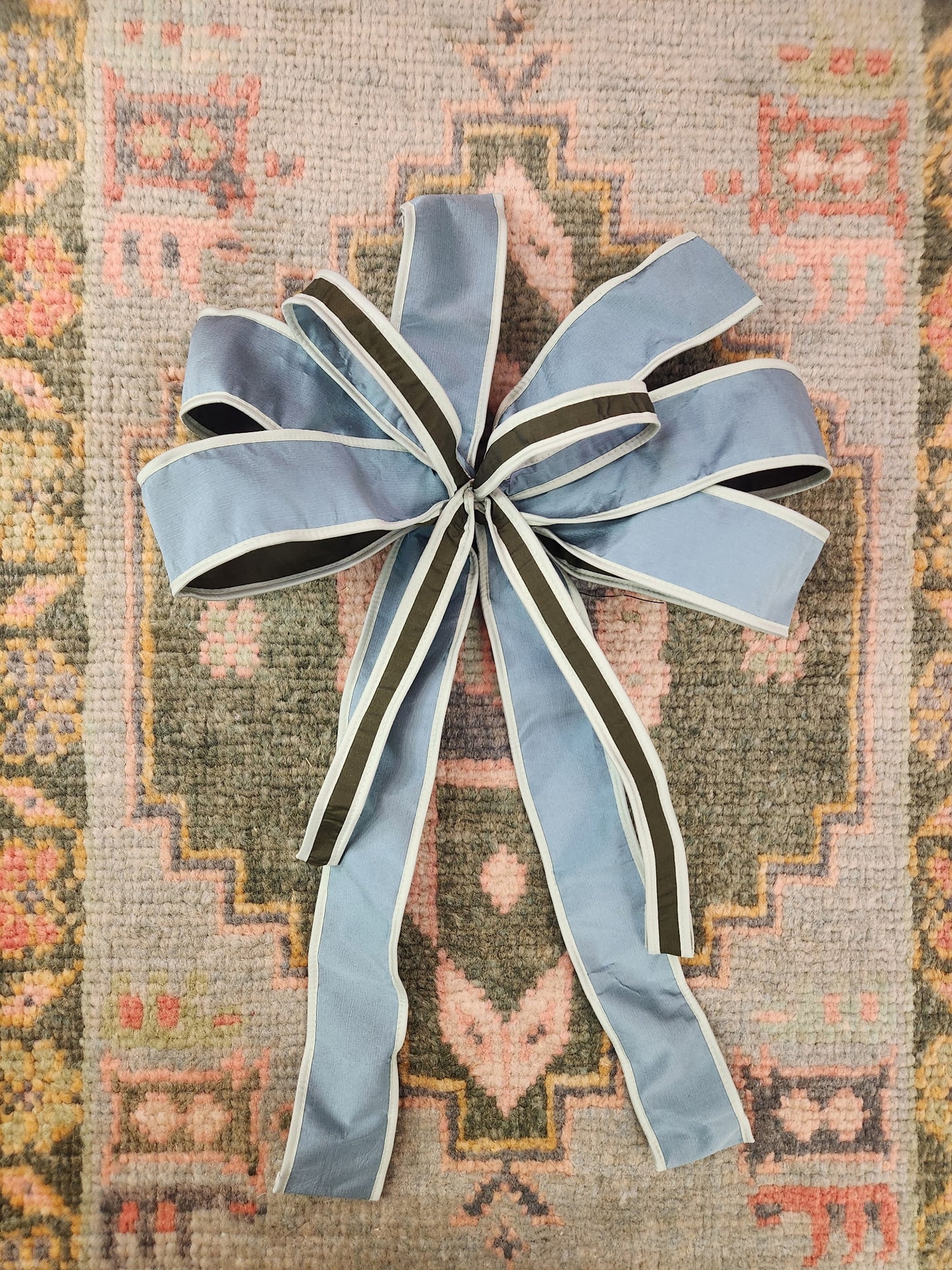 Custom Bow Aqua Green Ribbon
